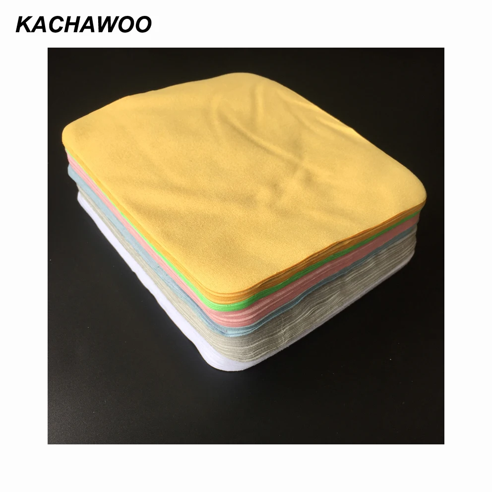 Kachawoo 175mm x 145mm 100pcs microfibre cleaning cloth glasses high quality chamois microfiber cloth for glasses accessories
Kachawoo 175mm x 145mm 100pcs microfibre cleaning cloth glasses high quality chamois microfiber cloth for glasses accessories