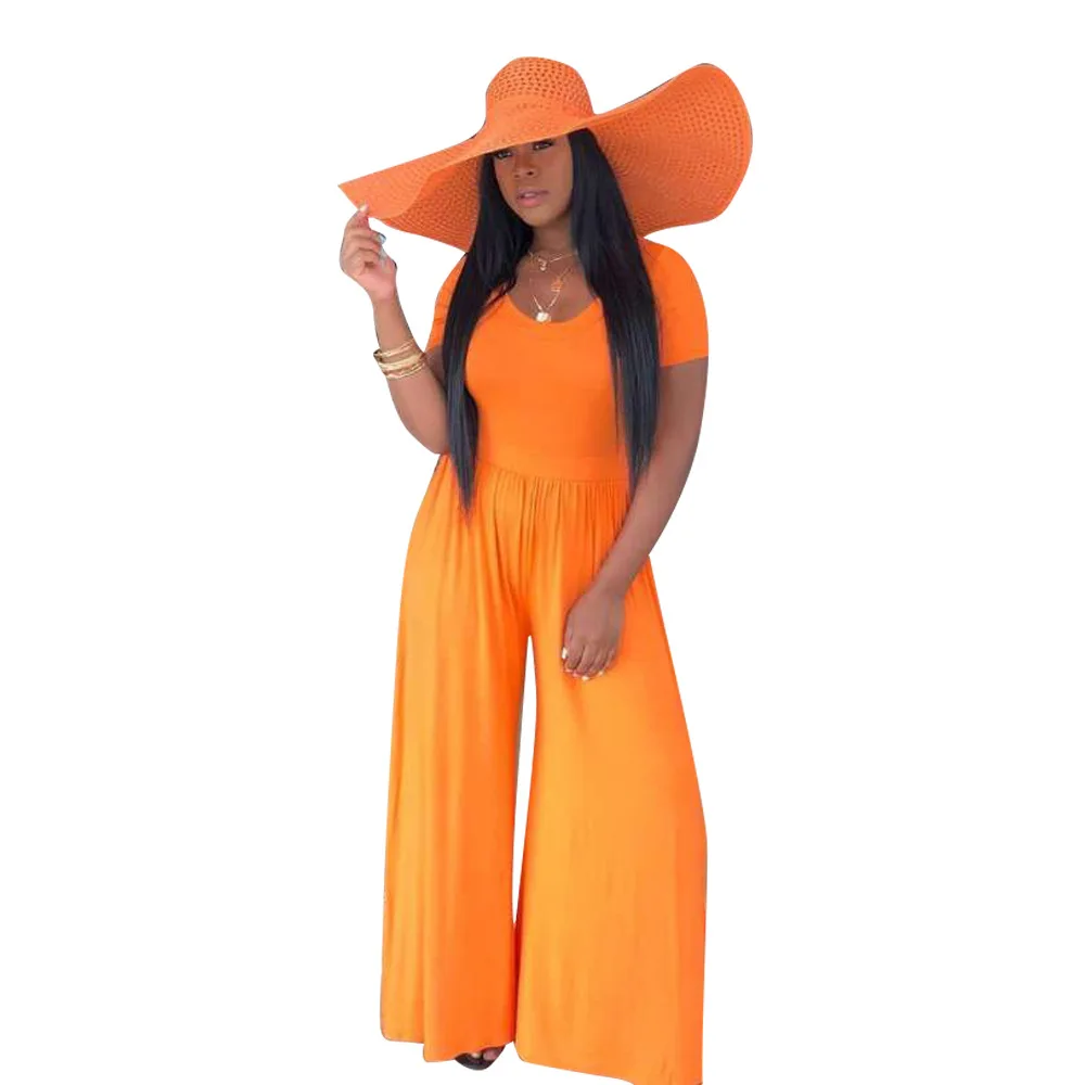 neon orange jumpsuit