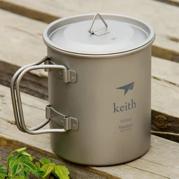 Keith New 450ml Folding Handle Single-wall Titanium Mug With Lid Bacteriostatic Non-toxic Drinkware Copos Caneca Ti3204
Keith New 450ml Folding Handle Single-wall Titanium Mug With Lid Bacteriostatic Non-toxic Drinkware Copos Caneca Ti3204