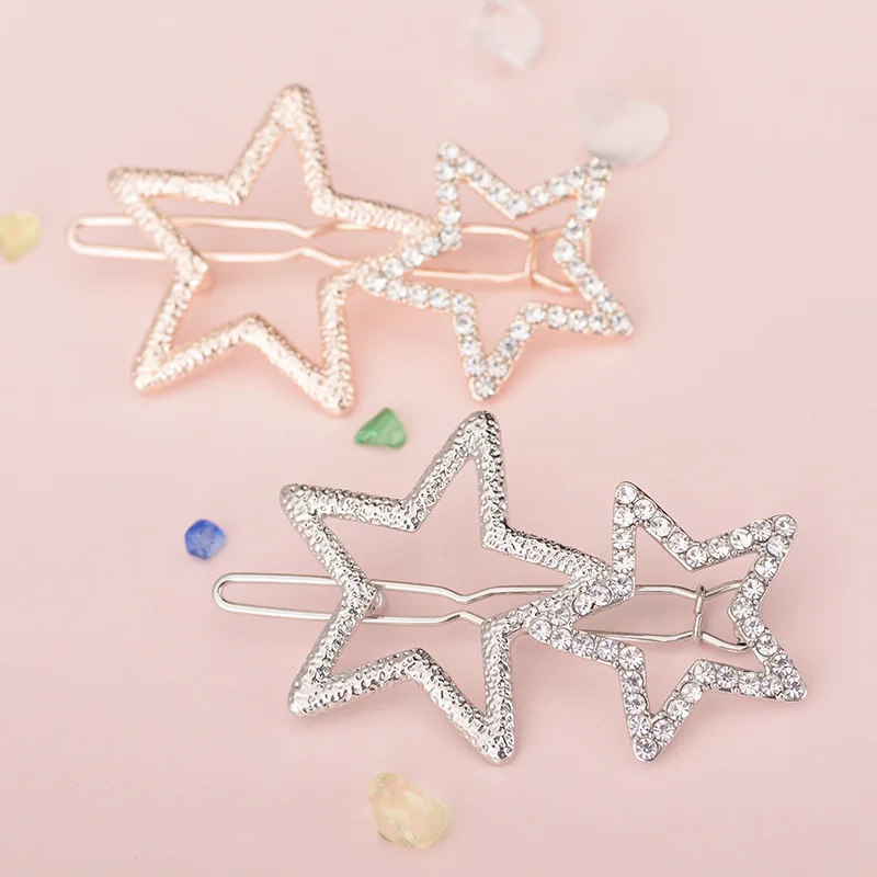 Women Ladies Popular Hollow Star Hairpin Metal Hair Clips Delicate Hair Decorations jewelry Hair Accessories Headwear
Women Ladies Popular Hollow Star Hairpin Metal Hair Clips Delicate Hair Decorations jewelry Hair Accessories Headwear