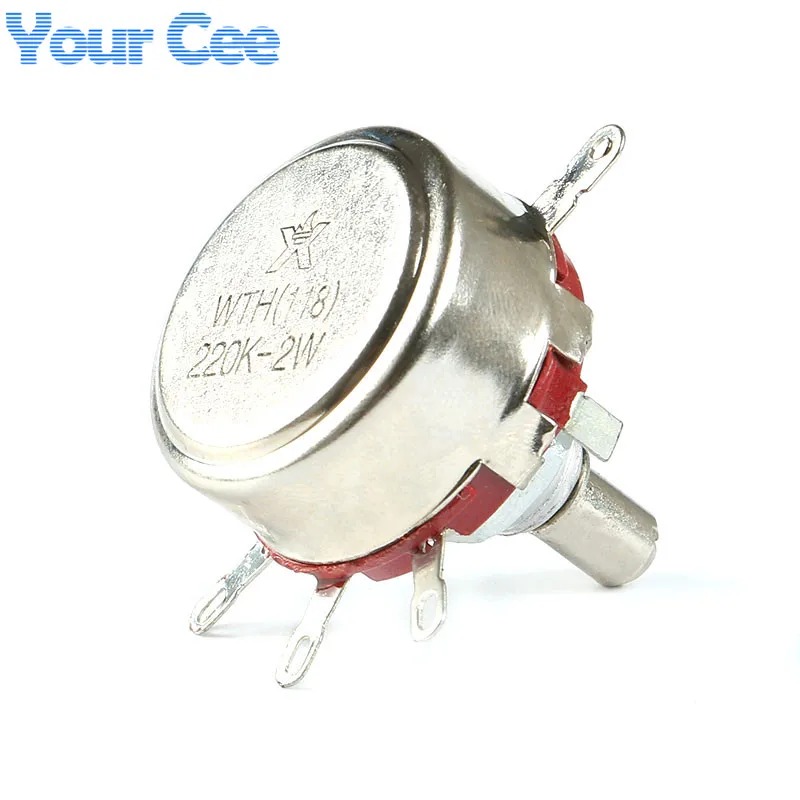 WTH118 1A Potentiometer 2W 220K Potentiometer Variable Resistor DIY Electronic Variable Resistor DIY Electronic
WTH118 1A Potentiometer 2W 220K Potentiometer Variable Resistor DIY Electronic Variable Resistor DIY Electronic