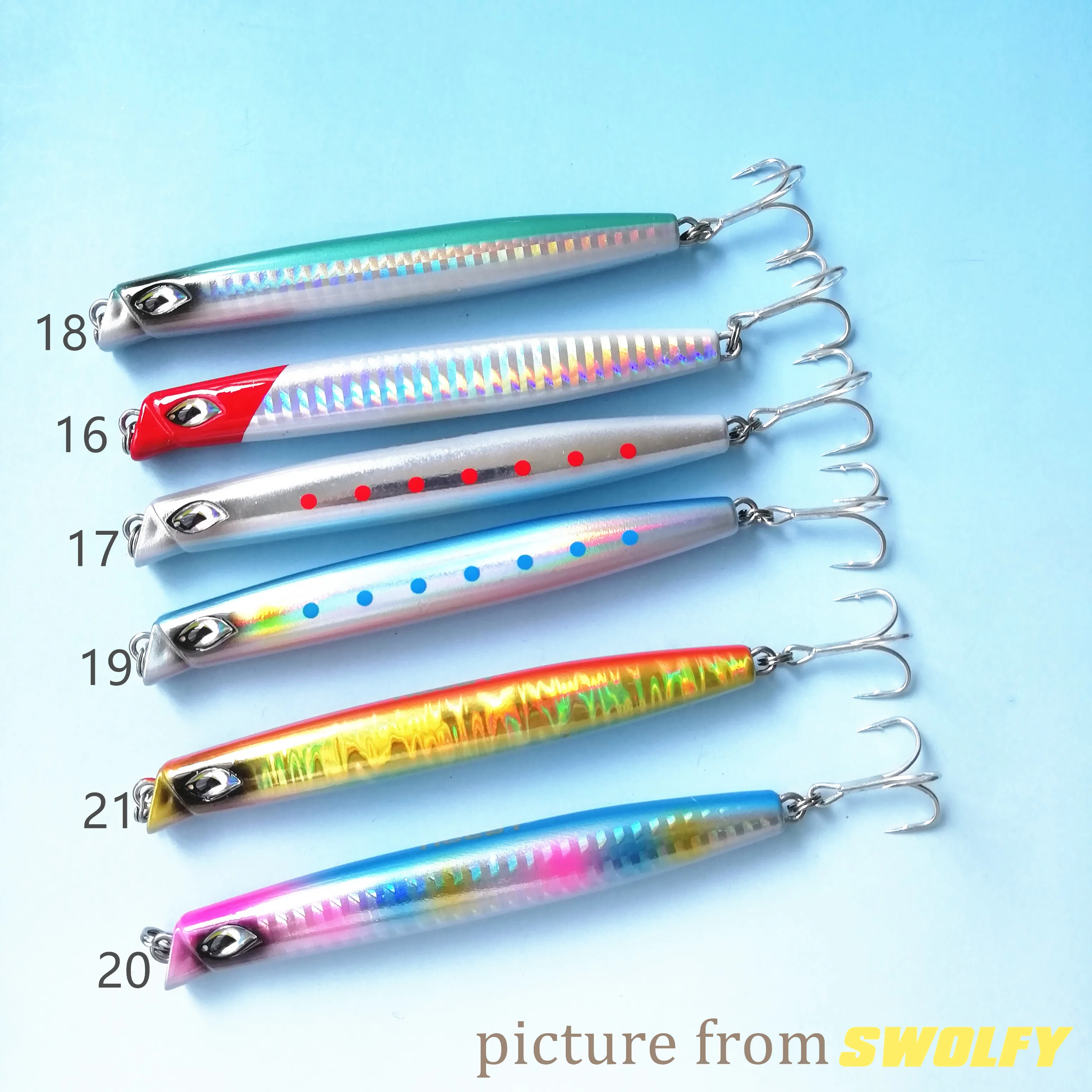 2019 new 11cm 46g Sinking Popper pencil Hard Lure Fishing Lures Sinking with Treble Hooks Swimbait Plastic Bait for Carp Fishing
2019 new 11cm 46g Sinking Popper pencil Hard Lure Fishing Lures Sinking with Treble Hooks Swimbait Plastic Bait for Carp Fishing
