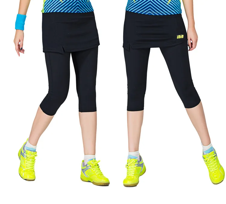 Women Badminton Dress Pants OnePiece Suits Running Leggings Outdoor