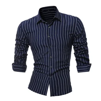 2018 classic striped men's shirt fashion longsleeved casual shirt men's selfcultivation social business shirt hot sale
2018 classic striped men's shirt fashion longsleeved casual shirt men's selfcultivation social business shirt hot sale