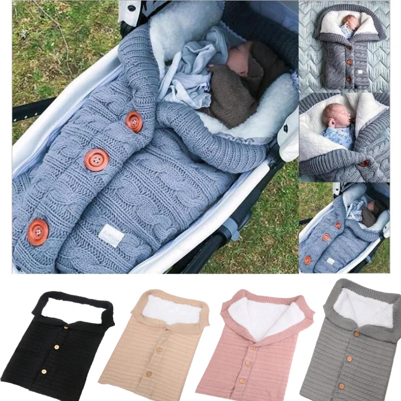 Baby Blanket Knitted Newborn Swaddle Wrap Cotton Sleeping Bags Botton Envelope for Newborn Footmuff Stroller Warm Sleepsack
Baby Blanket Knitted Newborn Swaddle Wrap Cotton Sleeping Bags Botton Envelope for Newborn Footmuff Stroller Warm Sleepsack
