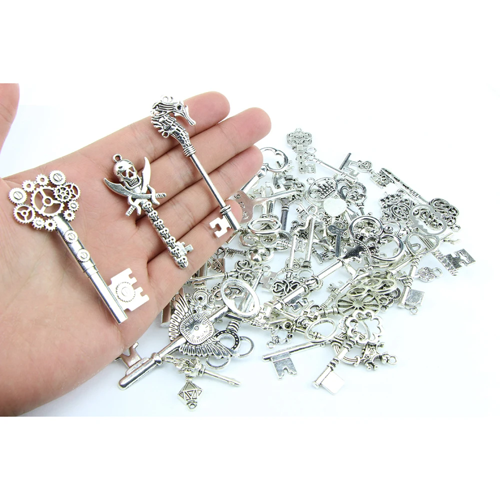 20PCS/pack Tibetan silver Small Key Charms for DIY Jewelry Making Mixed Pattern Key shape Pendant Charm Jewelry Handmade Crafts
20PCS/pack Tibetan silver Small Key Charms for DIY Jewelry Making Mixed Pattern Key shape Pendant Charm Jewelry Handmade Crafts