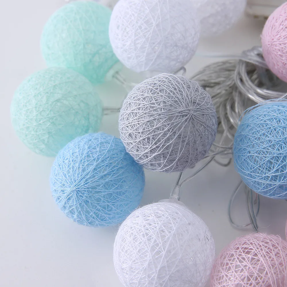 Curtain Cotton Ball Lights String House Party Decor Striking With 20 LED Beads Christmas Starry Party Holiday Curtain Light
Curtain Cotton Ball Lights String House Party Decor Striking With 20 LED Beads Christmas Starry Party Holiday Curtain Light