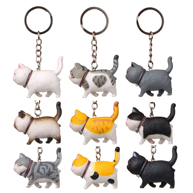 Koteta Animal Cartoon Cat PVC Action Figure Kids Anime Model Keychain Key Ring Key Holder Women Bag Accessories Girl gift Toys
Koteta Animal Cartoon Cat PVC Action Figure Kids Anime Model Keychain Key Ring Key Holder Women Bag Accessories Girl gift Toys
