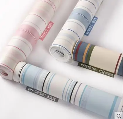 Upscale Mediterranean wallpaper striped bedroom non-woven wallpaper living room TV background wall paper blue
Upscale Mediterranean wallpaper striped bedroom non-woven wallpaper living room TV background wall paper blue
