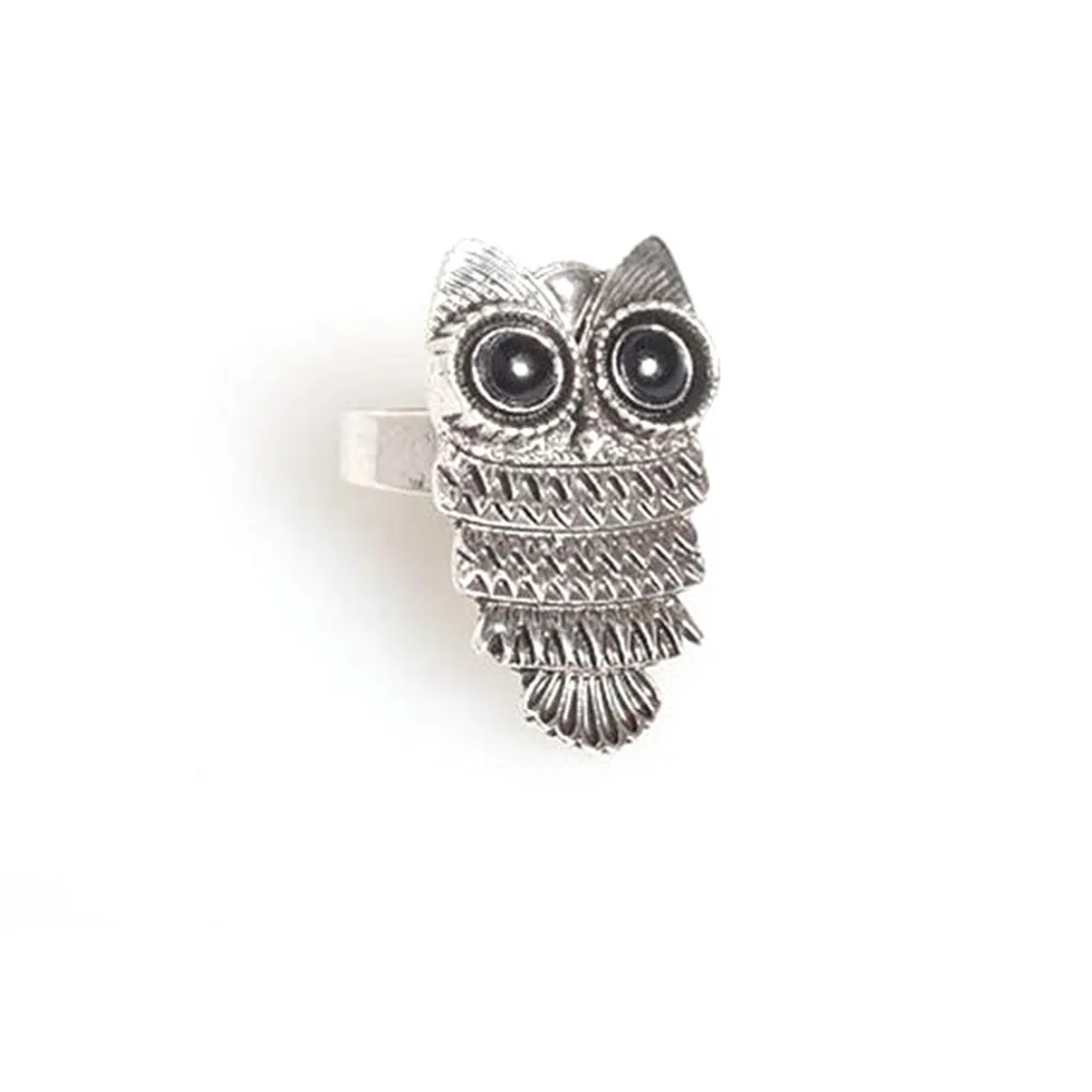 H:HYDE New Exaggerated Owl Ring Cute Retro Adjustable Animal Ring For Women Girls 2 Colors Vintage Jewelry Party Gift
H:HYDE New Exaggerated Owl Ring Cute Retro Adjustable Animal Ring For Women Girls 2 Colors Vintage Jewelry Party Gift