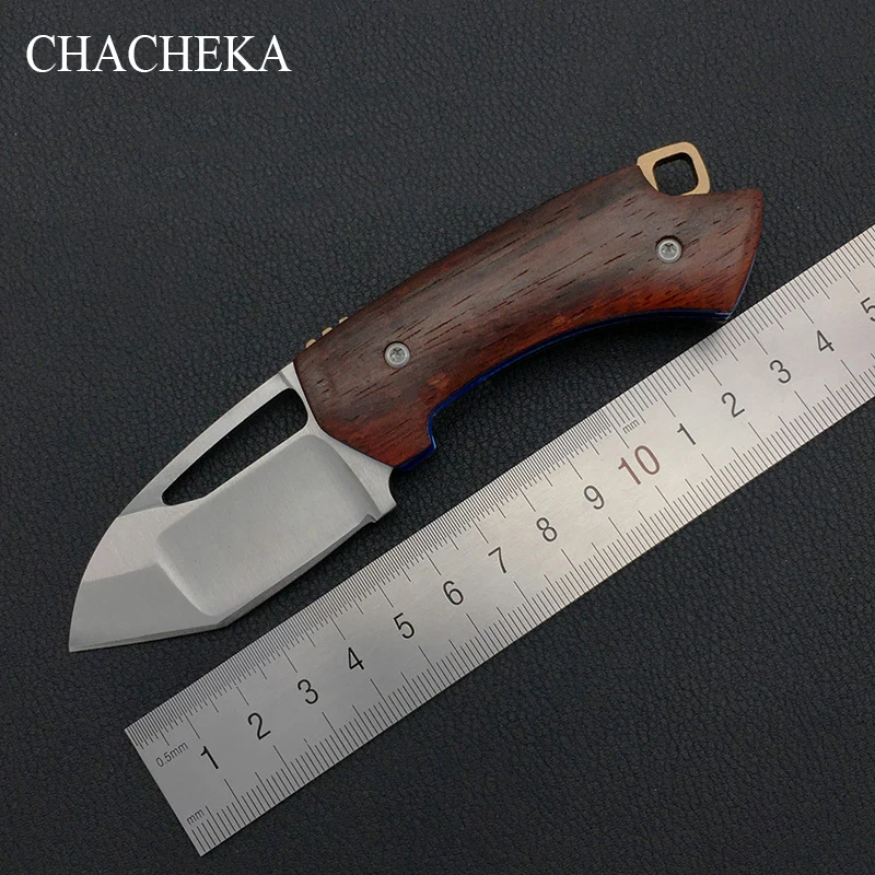 CHACHEKA D2 Folding Knife 59HRC High Hardness Red Sandalwood Handle Portable Pocket Knives Outdoor Camping Hunting Jackknife
CHACHEKA D2 Folding Knife 59HRC High Hardness Red Sandalwood Handle Portable Pocket Knives Outdoor Camping Hunting Jackknife