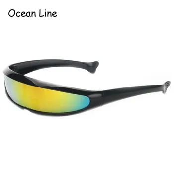 Futuristic Narrow Cyclops Sunglasses UV400 Personality Mirrored Lens Costume Eyewear Glasses Funny Party Mask Decoration
Futuristic Narrow Cyclops Sunglasses UV400 Personality Mirrored Lens Costume Eyewear Glasses Funny Party Mask Decoration