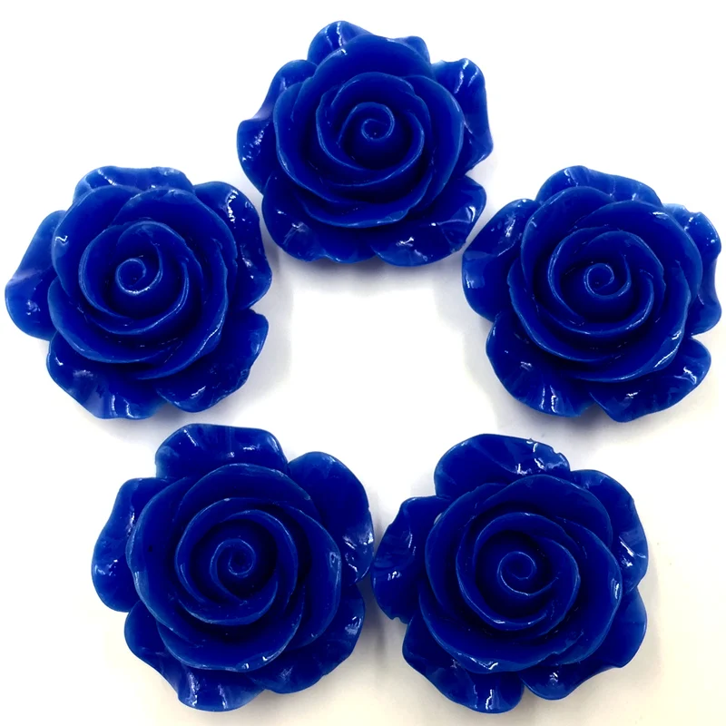 50Pcs Dark Blue DIY Resin Rose Flower Shape Spacer Beads Cameos Jewelry Making 28x27mm
50Pcs Dark Blue DIY Resin Rose Flower Shape Spacer Beads Cameos Jewelry Making 28x27mm