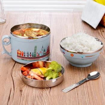 Stainless Steel Food Storage Container with 3 Stackable Round Bowls Lid of Food Saver with Carry Handle for Bento Box
Stainless Steel Food Storage Container with 3 Stackable Round Bowls Lid of Food Saver with Carry Handle for Bento Box