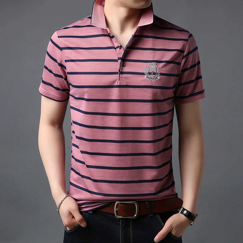 2020 New Fashion Brands Summer Shirts Polo Mens British Style Slim Fit With Short Sleeve Striped Poloshirt Casual Men Clothes
2020 New Fashion Brands Summer Shirts Polo Mens British Style Slim Fit With Short Sleeve Striped Poloshirt Casual Men Clothes