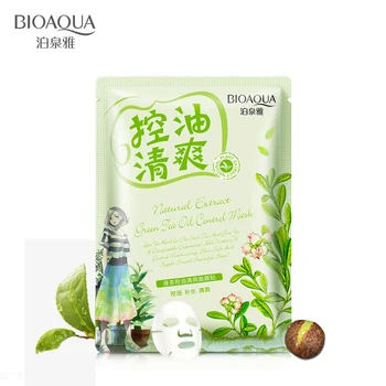 BIOAQUA Green Tea Oil Control Moisturizing Facial Face Mask Sheet Fresh Not Greasy Brighten The Skin Care Cosmetics Brand Mask
BIOAQUA Green Tea Oil Control Moisturizing Facial Face Mask Sheet Fresh Not Greasy Brighten The Skin Care Cosmetics Brand Mask