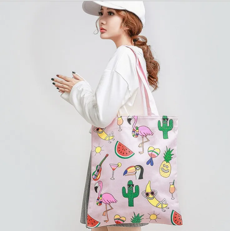 Flug katze Summer Canvas Women Beach Bag Fashion Color Printing Lady Girls Handbags Shoulder Bag Casual Bolsa Shopping Bags
Flug katze Summer Canvas Women Beach Bag Fashion Color Printing Lady Girls Handbags Shoulder Bag Casual Bolsa Shopping Bags