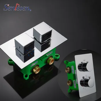 Senlesen Thermostatic Spool 2 ways / 3 ways Shower Set Chrome Mixer Water Hot and Cold Water Mixer Tap Bathroom Accessories
Senlesen Thermostatic Spool 2 ways / 3 ways Shower Set Chrome Mixer Water Hot and Cold Water Mixer Tap Bathroom Accessories