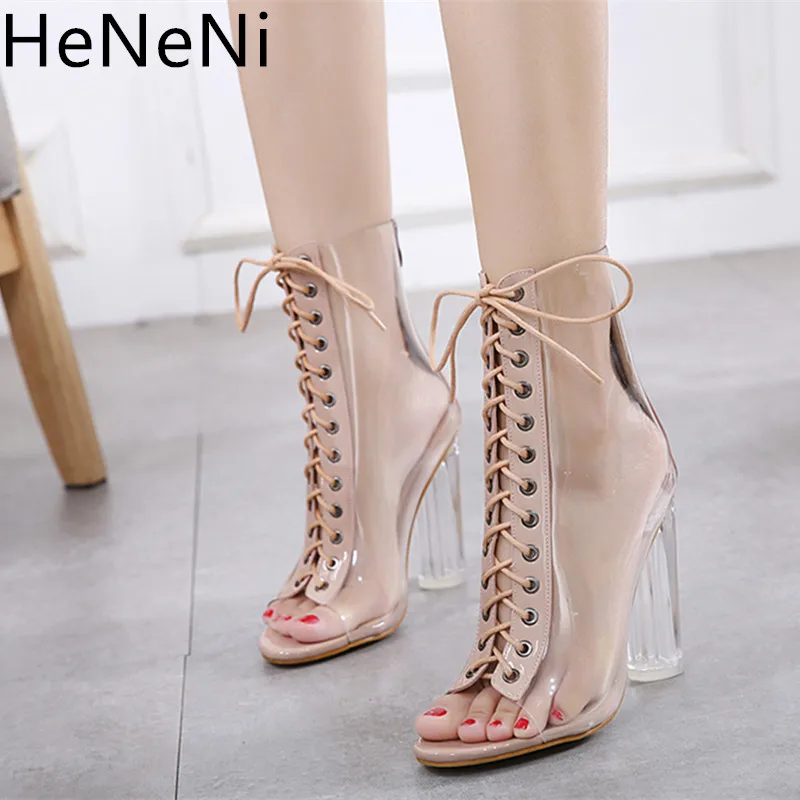 Sexy Women PVC Transparent Boots Sandals Spring Autumn Ankle Boots Clear Heel Woman Block High Heels Bootie Mujer Boots Size 42
Sexy Women PVC Transparent Boots Sandals Spring Autumn Ankle Boots Clear Heel Woman Block High Heels Bootie Mujer Boots Size 42
