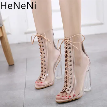 Sexy Women PVC Transparent Boots Sandals Spring Autumn Ankle Boots Clear Heel Woman Block High Heels Bootie Mujer Boots Size 42
Sexy Women PVC Transparent Boots Sandals Spring Autumn Ankle Boots Clear Heel Woman Block High Heels Bootie Mujer Boots Size 42