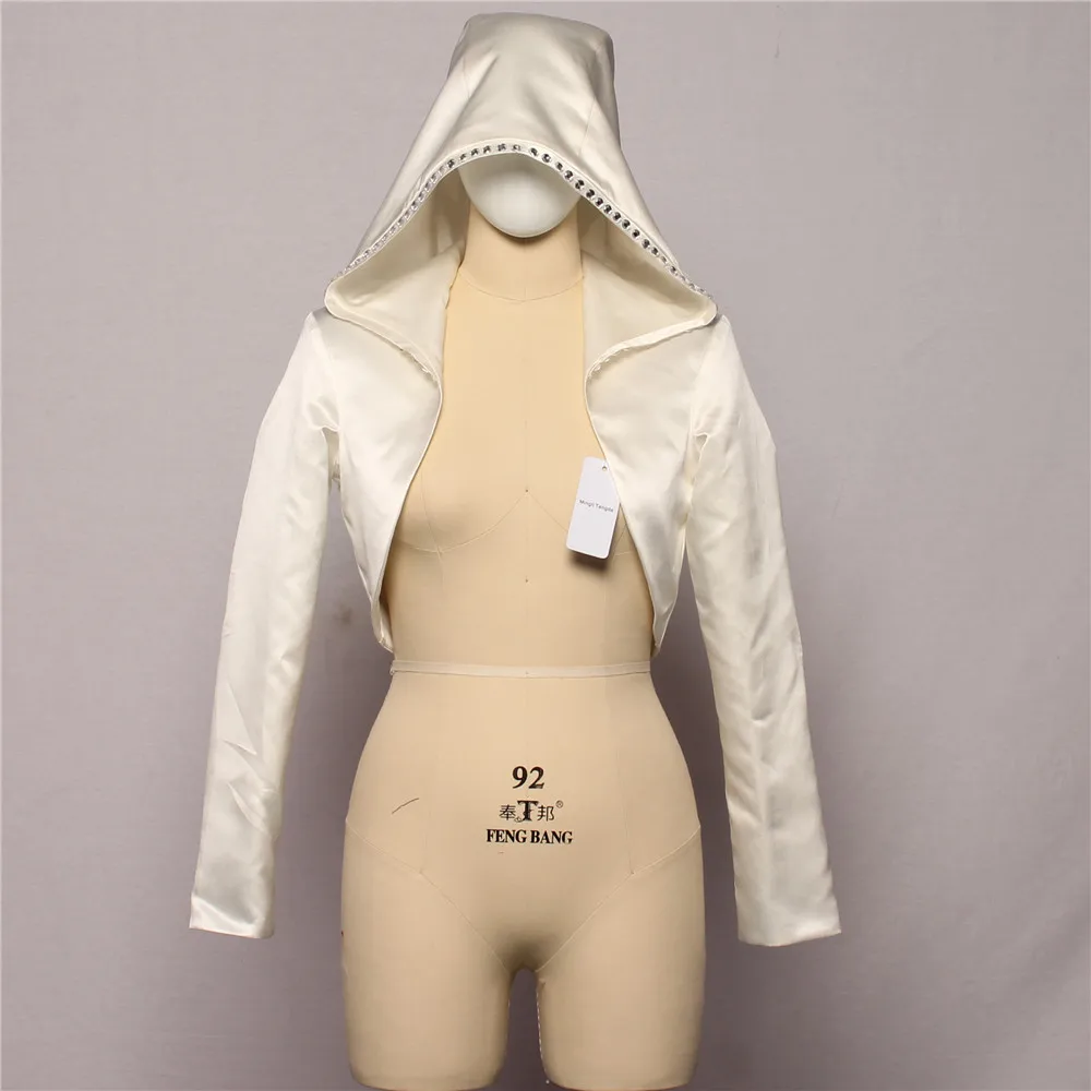 New Long Sleeve Wedding Jacket with Hat Diamond Bridal Bolero Bridal Coat Wraps Bolero Casamento Bolero De Novia Mingli Tengda
New Long Sleeve Wedding Jacket with Hat Diamond Bridal Bolero Bridal Coat Wraps Bolero Casamento Bolero De Novia Mingli Tengda