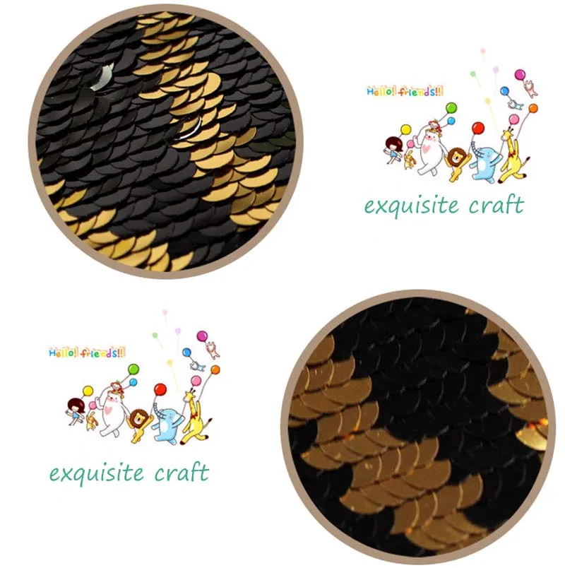 Love Hearted Reversible Sequined Sew On Patches for clothes DIY Coat Embroidered Paillette emoji Patch Applique5