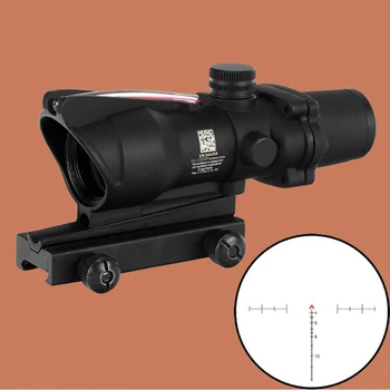 Hunting Riflescope ACOG 4X32 Real Fiber Optics Red Green Illuminated Chevron Glass Etched Reticle Tactical Optical Sight
Hunting Riflescope ACOG 4X32 Real Fiber Optics Red Green Illuminated Chevron Glass Etched Reticle Tactical Optical Sight