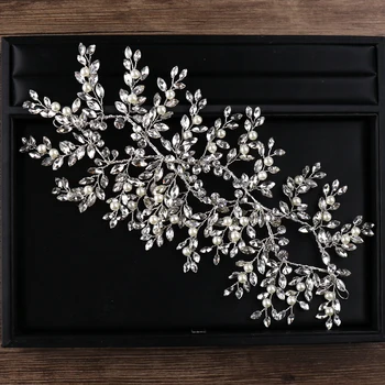 Fashion Silver Color Tiara Headbands Pearl Crystal Hair Ornaments Bridal Princess Hairbands Women Girl Wedding Hair Accessories
Fashion Silver Color Tiara Headbands Pearl Crystal Hair Ornaments Bridal Princess Hairbands Women Girl Wedding Hair Accessories