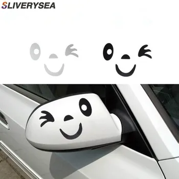SLIVERYSEA 2pair Reflective Cute Cartoon Smile Car Sticker Rearview Mirror Eye Face Sticker Car Styling Decal for BMW MINI Honda
SLIVERYSEA 2pair Reflective Cute Cartoon Smile Car Sticker Rearview Mirror Eye Face Sticker Car Styling Decal for BMW MINI Honda