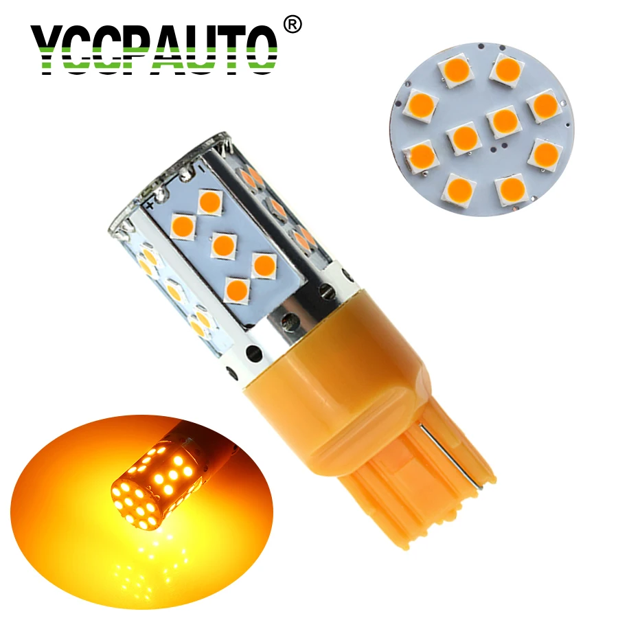 YCCPAUTO 1Pcs T20 7440 LED W21W Car Turn Signal Light No Hyper Flash Amber/Yellow Color 35SMD 3030 LED Canbus NO Error
YCCPAUTO 1Pcs T20 7440 LED W21W Car Turn Signal Light No Hyper Flash Amber/Yellow Color 35SMD 3030 LED Canbus NO Error