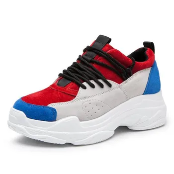 Women's Leather Color Matching Platform Sneakers Spring Autumn Hot New Wedges Fashion Comfortable Breathable Casual White Shoes
Women's Leather Color Matching Platform Sneakers Spring Autumn Hot New Wedges Fashion Comfortable Breathable Casual White Shoes
