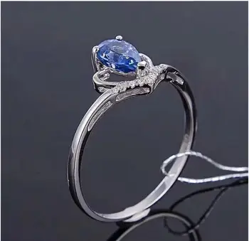 Sapphire ring 18k White gold ring Love Heart Natural and real sapphire Fine jewelry Blue gem 4*6mm
Sapphire ring 18k White gold ring Love Heart Natural and real sapphire Fine jewelry Blue gem 4*6mm