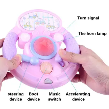 Cute Simulate Steering Wheel Early Educational Music Toy for 0-1 Years Old Baby Simulation Steering Wheel Early Education Toy
Cute Simulate Steering Wheel Early Educational Music Toy for 0-1 Years Old Baby Simulation Steering Wheel Early Education Toy