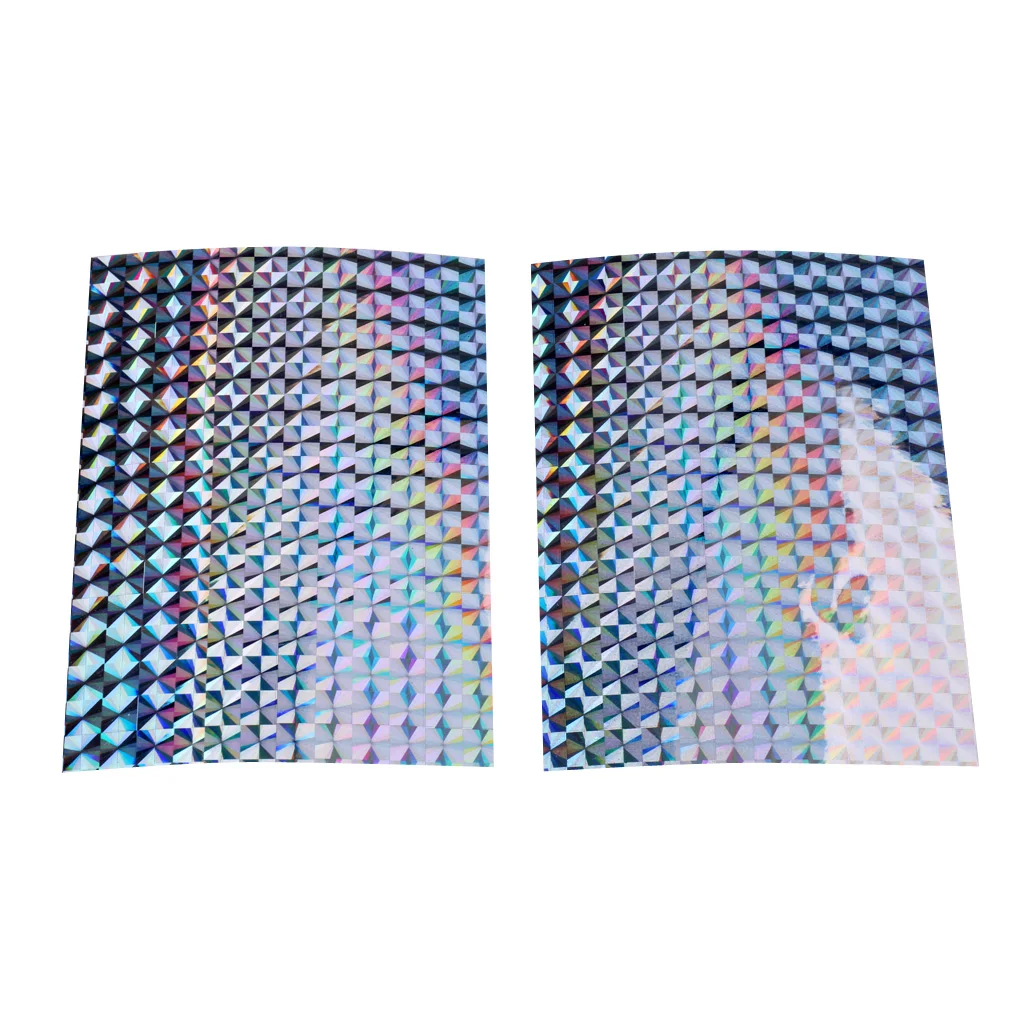 2Pcs Adhesive Fishing Lure Tape Prism Scale for Fishing Lure Making DIY 10x7.4cm Senuelos de pesca leurres de peche
2Pcs Adhesive Fishing Lure Tape Prism Scale for Fishing Lure Making DIY 10x7.4cm Senuelos de pesca leurres de peche