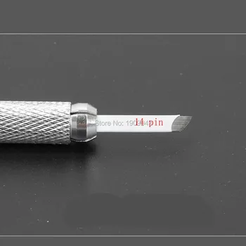500pcs/lot 14 Needles Bevel Permanent Makeup Eyebrow Blade For 3D Permanent Makeup Handmade Manual Tattoo Pen Cosmetic Eyebrows
500pcs/lot 14 Needles Bevel Permanent Makeup Eyebrow Blade For 3D Permanent Makeup Handmade Manual Tattoo Pen Cosmetic Eyebrows