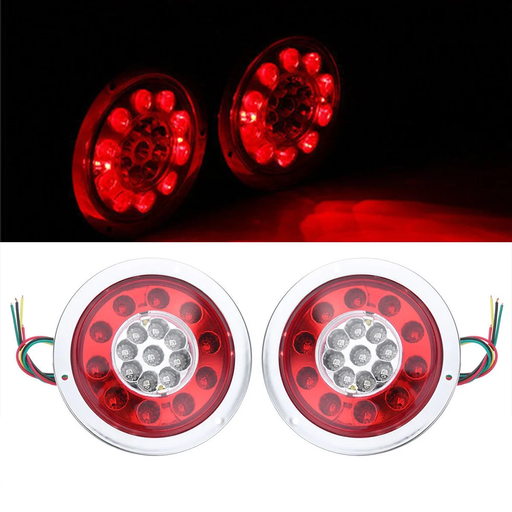 Yait 1Pair waterproof LED Car Truck Round Rear Tail Light Warning Lights Rear Brake Stop Light 12V 24V
Yait 1Pair waterproof LED Car Truck Round Rear Tail Light Warning Lights Rear Brake Stop Light 12V 24V