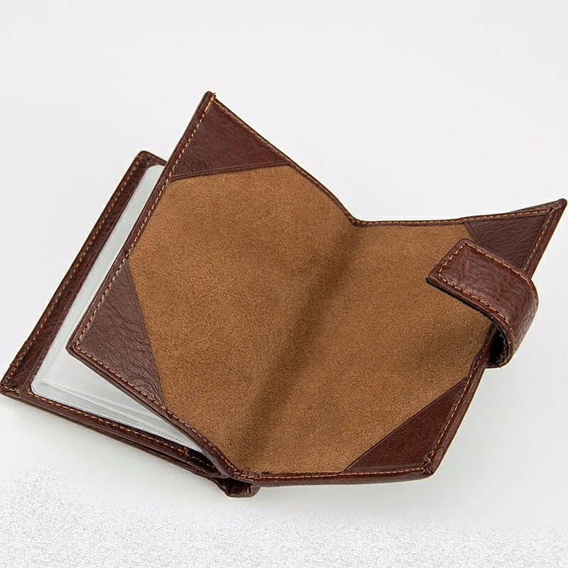 New Vintage men's leather wallet money clip purse brand Passport wallet large capacity wallets for men coin card purse 13