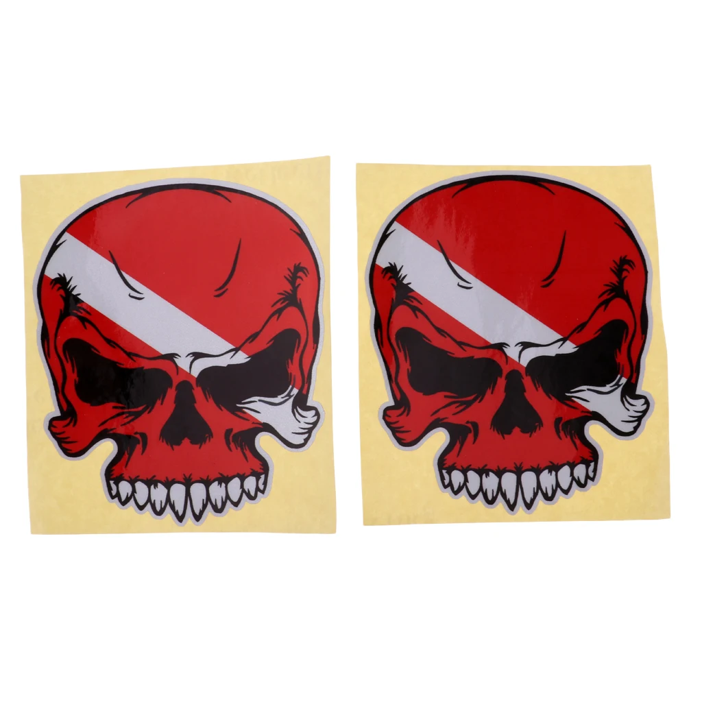 4Pcs Scuba Diving Skull, Diver Down Sticker Decal for Kayak Car Truck Bumper Fishing Boat Dinghy Laptop Wall Window 4Pcs Scuba Diving Skull, Diver Down Sticker Decal for Kayak Car Truck Bumper Fishing Boat Dinghy Laptop Wall Window