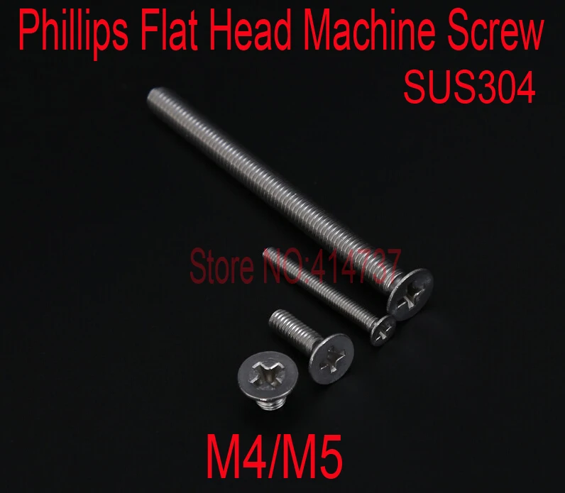 DIN965 Stainless Steel A2-70 M4/M5 Phillips Flat Head screw Cross Recessed Countersunk head machine Screw Length 6mm--50mm
DIN965 Stainless Steel A2-70 M4/M5 Phillips Flat Head screw Cross Recessed Countersunk head machine Screw Length 6mm--50mm