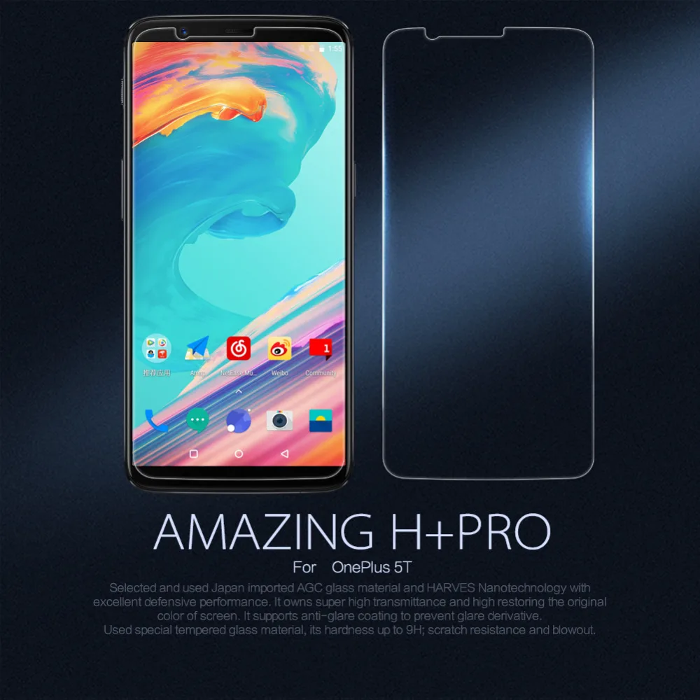 nillkin for oneplus 5t full tempered glass screen protector film Transparent Original Ultra-thin 0.2mm Explosion proof clear 9H
nillkin for oneplus 5t full tempered glass screen protector film Transparent Original Ultra-thin 0.2mm Explosion proof clear 9H