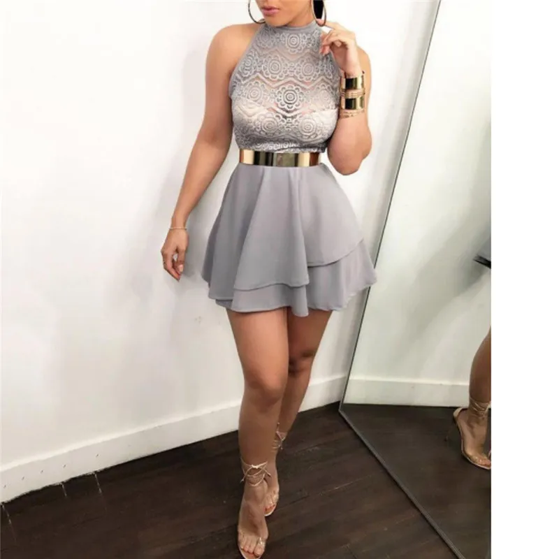 Summer Women Lace Dress Sexy Halter Beach Dresses 2018 Fashion Sleeveless Spaghetti Strap Casual Mini Sundress Clubwear Clothing
Summer Women Lace Dress Sexy Halter Beach Dresses 2018 Fashion Sleeveless Spaghetti Strap Casual Mini Sundress Clubwear Clothing