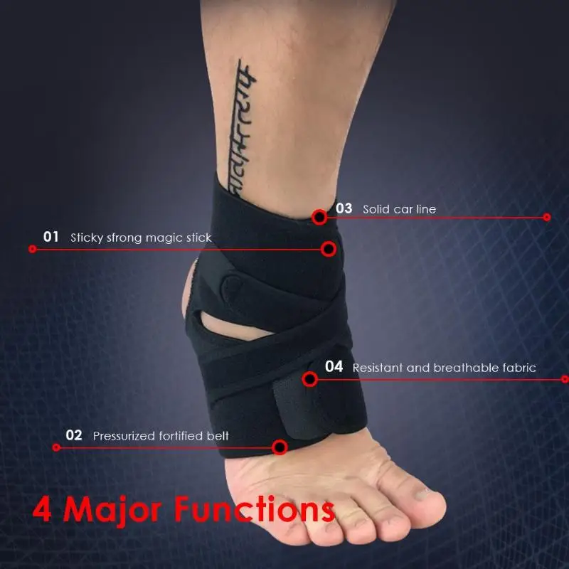 1PC Safety Ankle Support Gym Running Protection Black Foot Bandage Elastic Ankle Brace Band Sport Ankle Protector
1PC Safety Ankle Support Gym Running Protection Black Foot Bandage Elastic Ankle Brace Band Sport Ankle Protector