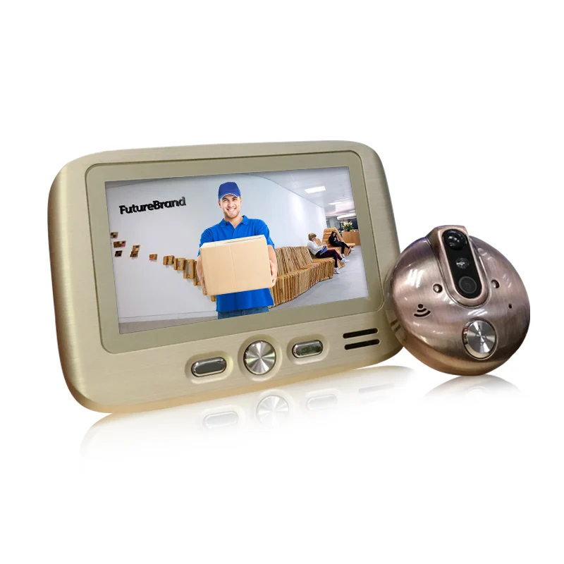 Peephole Camera video door bell mirilla digital 4.3 inch TFT LCD IR Night Vision Motion Detection Video Recording Photos Taking
Peephole Camera video door bell mirilla digital 4.3 inch TFT LCD IR Night Vision Motion Detection Video Recording Photos Taking