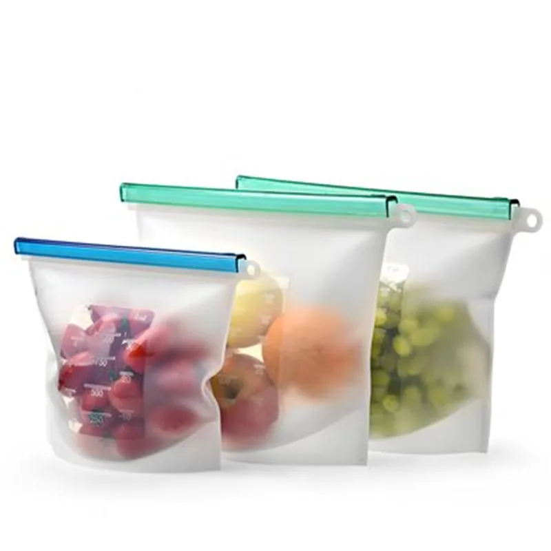 Reusable Silicone Food Fresh Bags Fridge Food Storage Containers Refrigerator Sealed Bag Kitchen Vegetable Fruits Ziplock Bags
Reusable Silicone Food Fresh Bags Fridge Food Storage Containers Refrigerator Sealed Bag Kitchen Vegetable Fruits Ziplock Bags