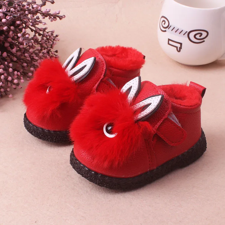 Kids Baby Girls Autumn/Winter Cotton Boots Shoes Baby Fashion Rabbit Ears Princess Leather Shoes Children Cute Warm Boots 0-2
Kids Baby Girls Autumn/Winter Cotton Boots Shoes Baby Fashion Rabbit Ears Princess Leather Shoes Children Cute Warm Boots 0-2