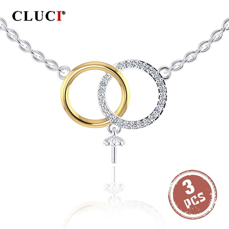CLUCI 3pcs 925 Sterling Silver Zircon Pendant Necklace Jewelry Silver 925 Double Heart Design Pearl Pendant Necklace Jewelry
CLUCI 3pcs 925 Sterling Silver Zircon Pendant Necklace Jewelry Silver 925 Double Heart Design Pearl Pendant Necklace Jewelry