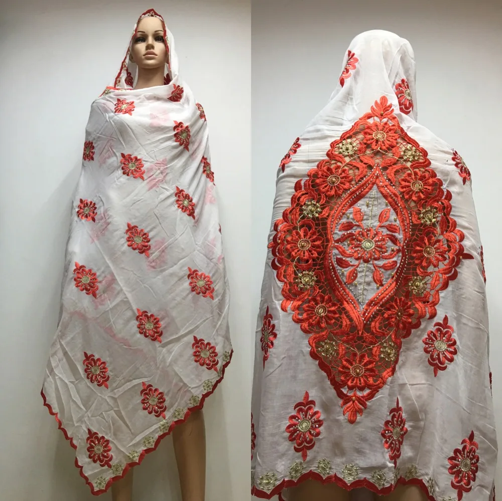 2019 New african women embroderiy scarfs big embdoeriy on the back big cotton scarf for shawls wraps
2019 New african women embroderiy scarfs big embdoeriy on the back big cotton scarf for shawls wraps