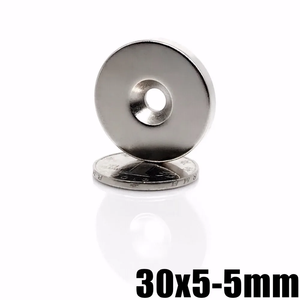 2pc N35 30mm x 5mm Ring Hole 5mm Strong Round Countersunk Rare Earth Neodymium Magnet 30x5 30*5-5
2pc N35 30mm x 5mm Ring Hole 5mm Strong Round Countersunk Rare Earth Neodymium Magnet 30x5 30*5-5