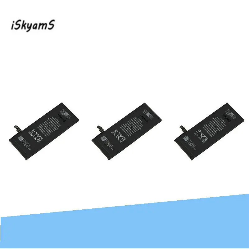 iSkyamS 3pcs 1810mAh 0 zero cycle Replacement Li-Polymer Battery For iPhone 6 6G Accumulator Batteries
iSkyamS 3pcs 1810mAh 0 zero cycle Replacement Li-Polymer Battery For iPhone 6 6G Accumulator Batteries