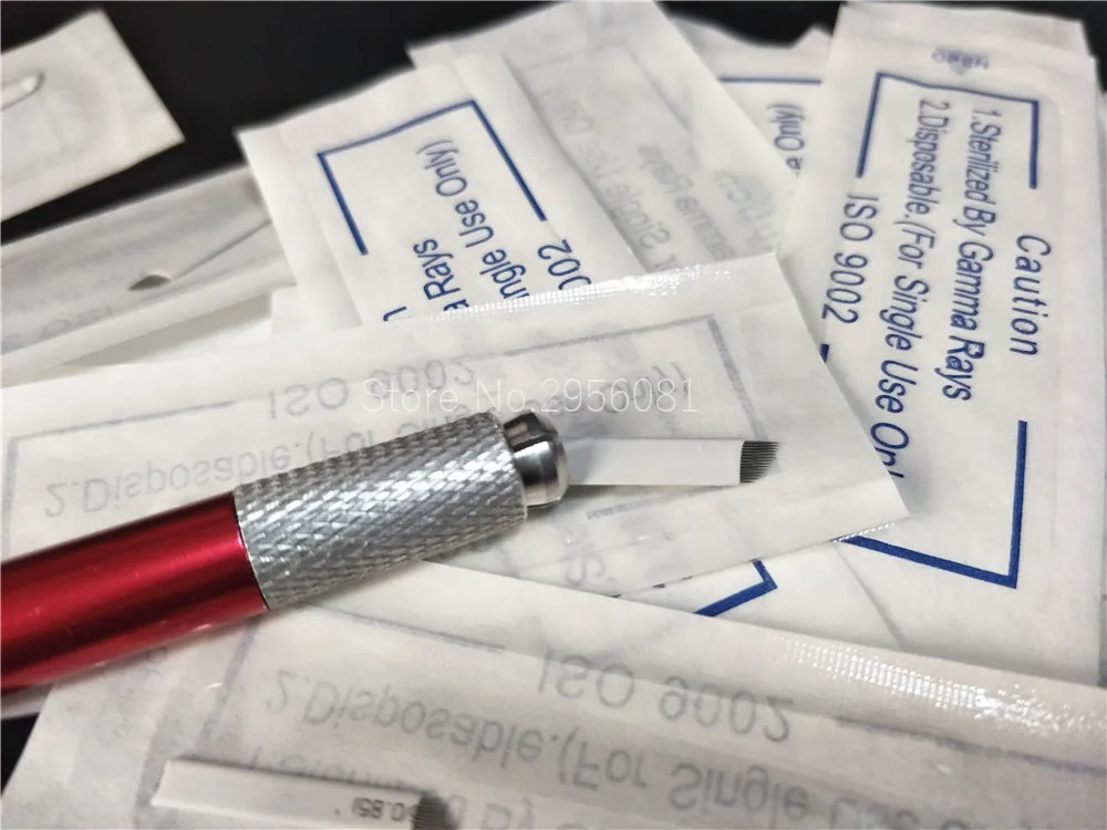 500pcs/set 14pin White Color Permanent Makeup Eyebrow Tattoo Bevel Needles Microblading Needle Pen 3D Eyebrow Manual Embroidery
500pcs/set 14pin White Color Permanent Makeup Eyebrow Tattoo Bevel Needles Microblading Needle Pen 3D Eyebrow Manual Embroidery